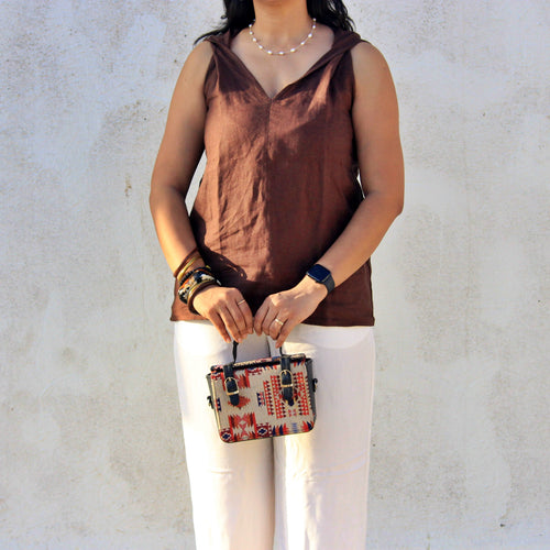 Charcoal Twisted Neck Tunic