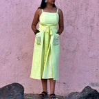 Lime Tie Dress