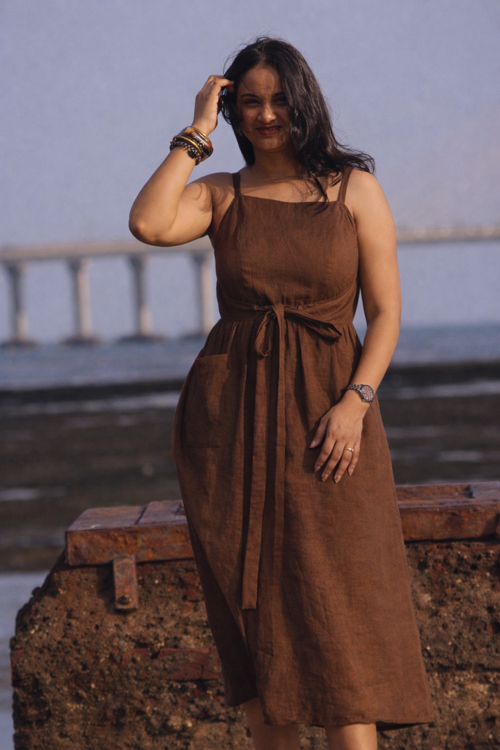 Wood Tie Dress